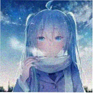 留言者头像，手持网点纸的读者剪影